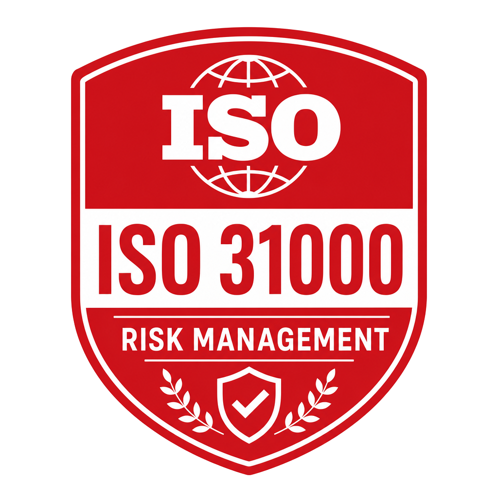 ISO 31000 certification badge