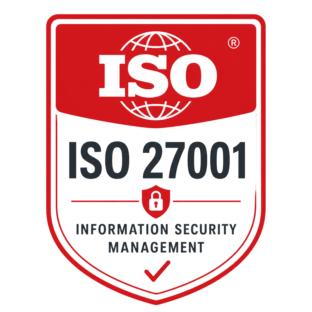 ISO 27001 certification badge